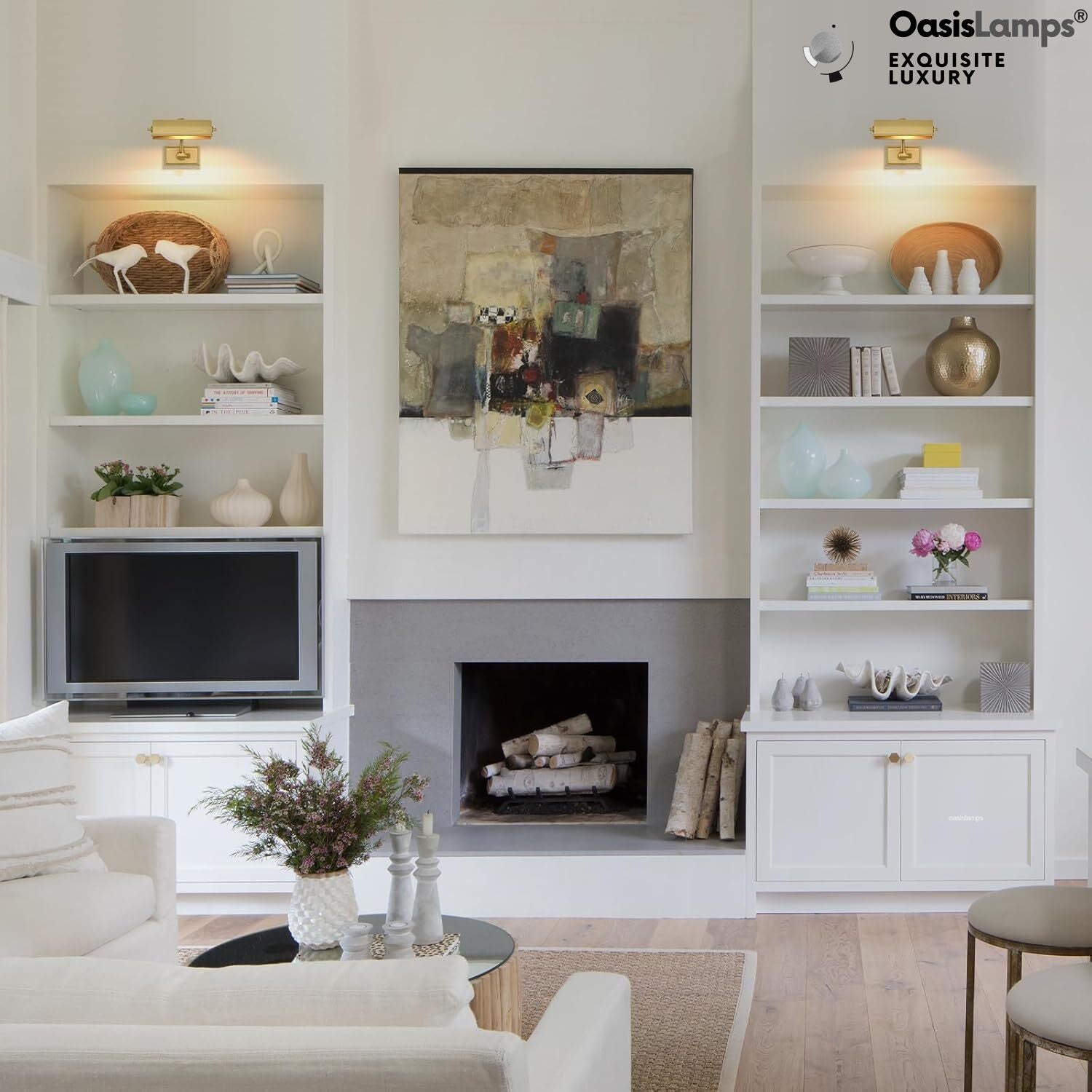 Galleria Glow Picture Light 8" 18"W#Color_Brass,size_8"W