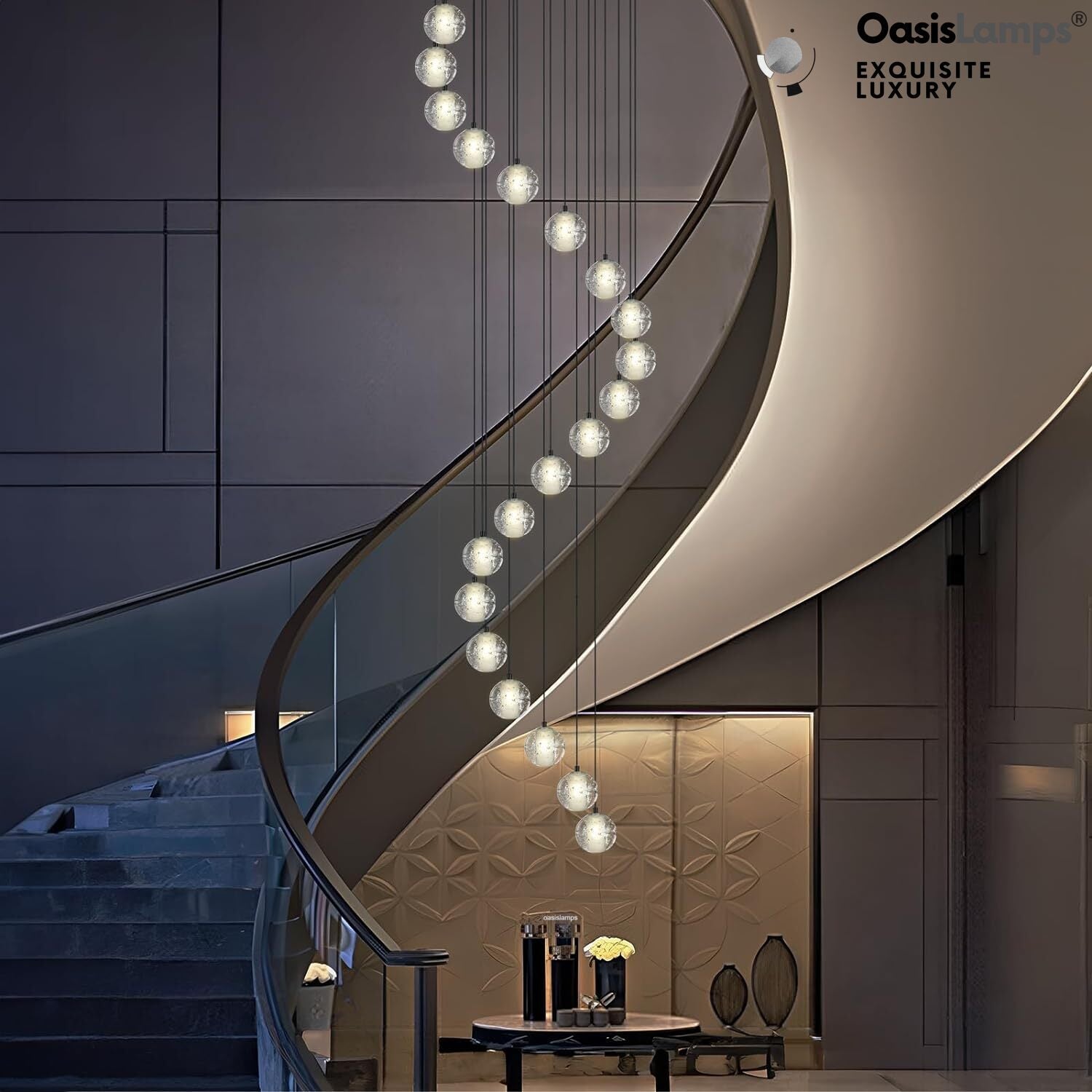 Pearl Ball Ceiling Chandelier 14 20 Light#Color_Black,size_20-light