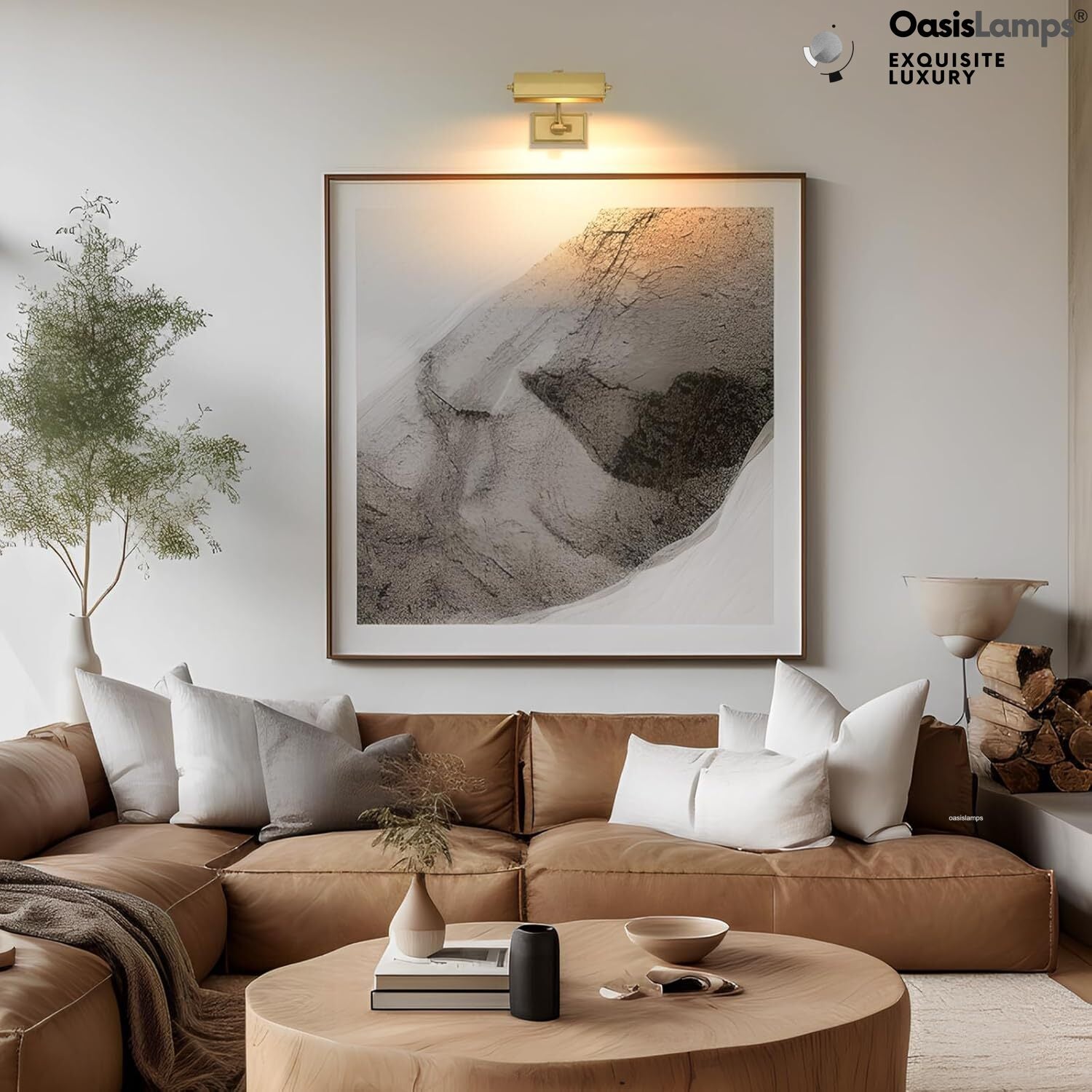 Galleria Glow Picture Light 8" 18"W#Color_Brass,size_8"W