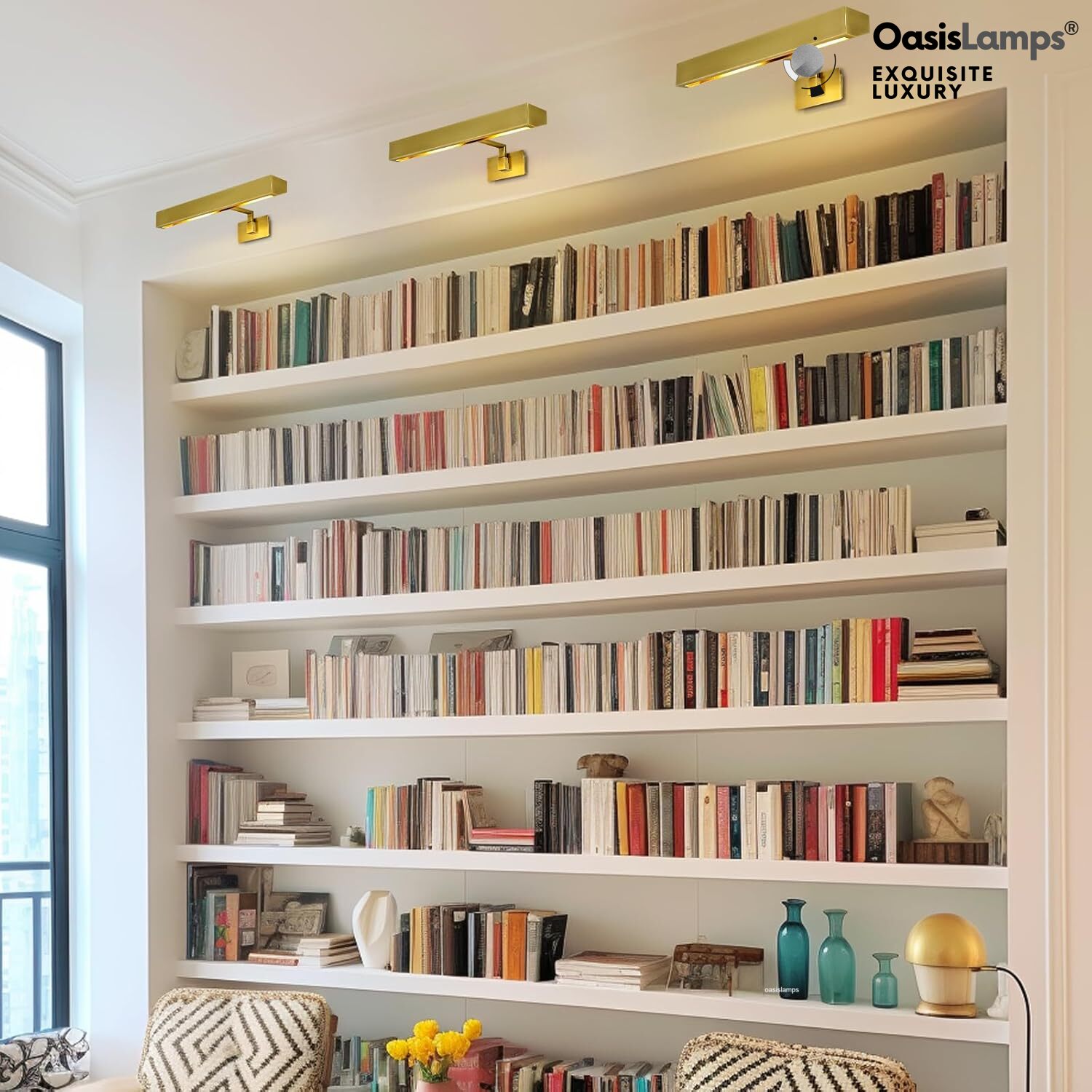 Brushed Radiance Picture Light 24"W#Color_Brass,size_24"