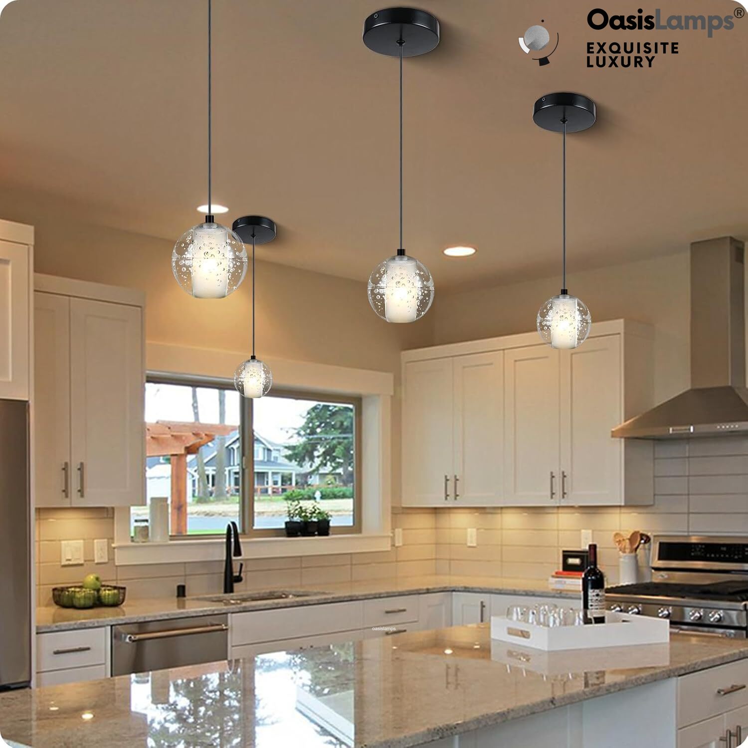 Pearl Ball Ceiling Pendant#Color_Black