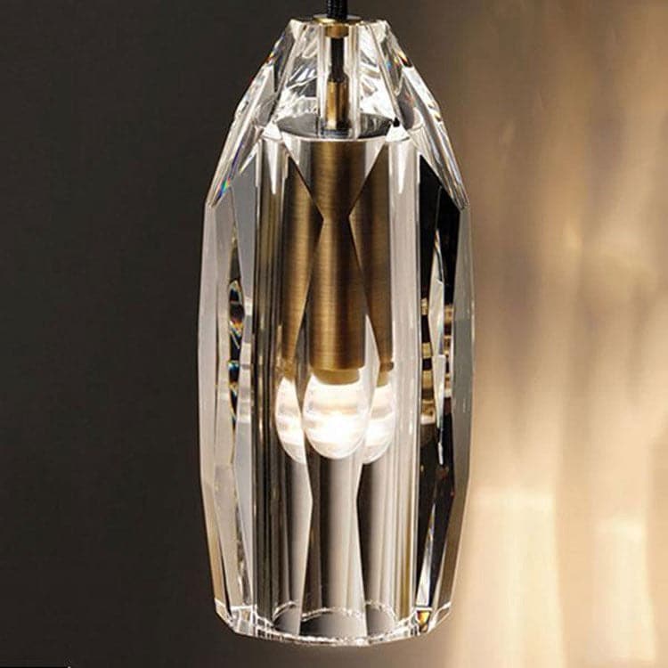 Column Cap Crystal Wall Sconce