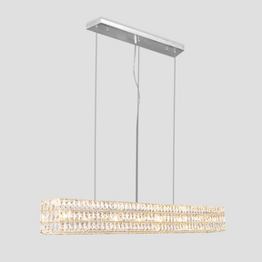 Mia Rectangular 3-Tier Crystal Chandelier