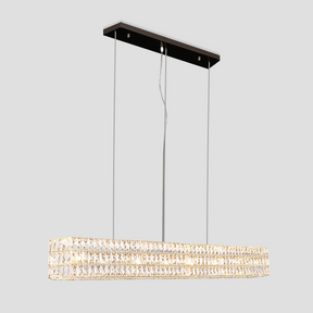 Mia Rectangular 3-Tier Crystal Chandelier