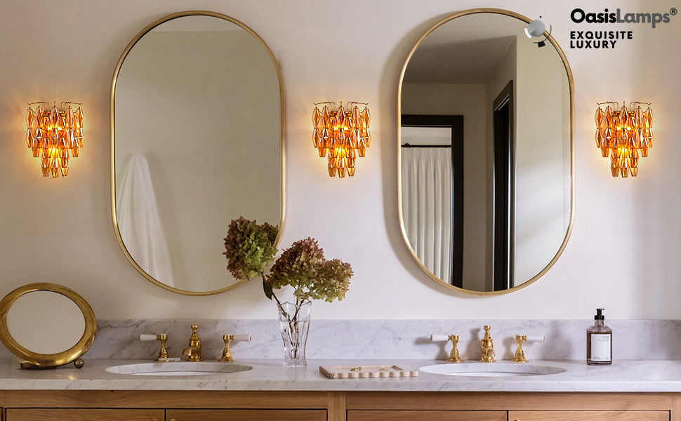 Celestial Drop Wall Sconce 19.6"H#color_brass