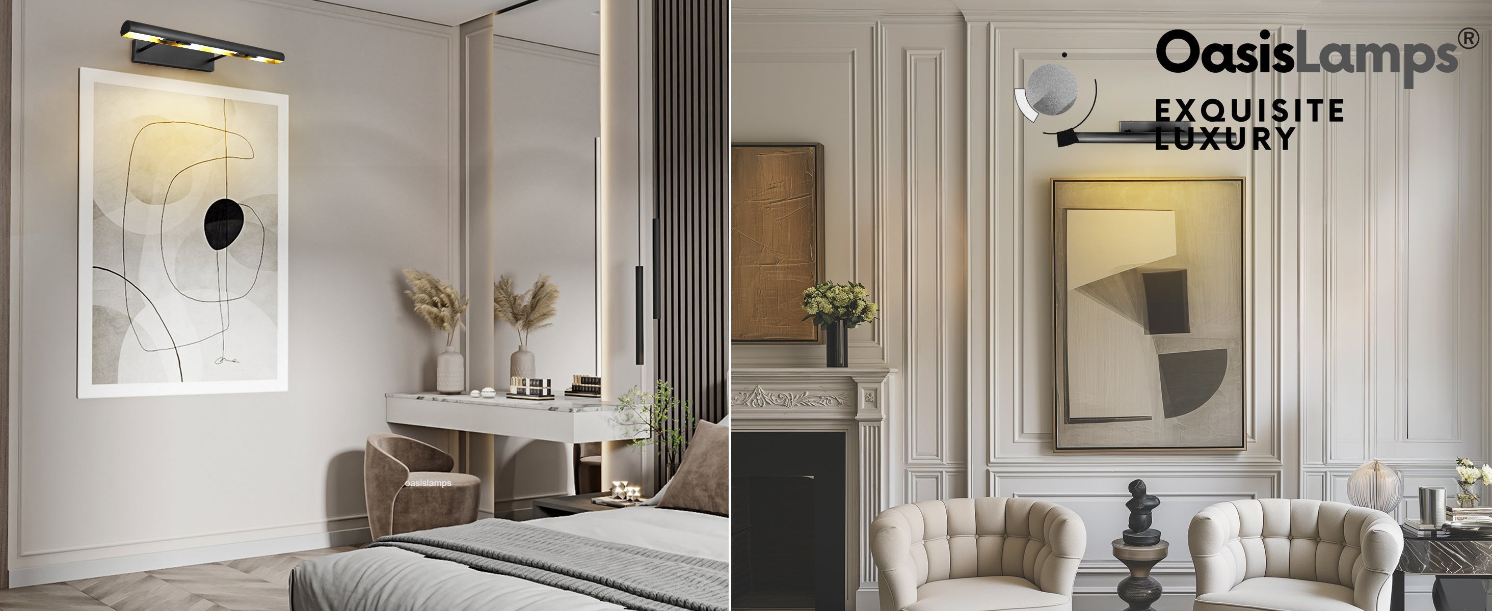 ArtGlow Picture Light Wall Sconce 18" 24" 30"W#Color_Black,size_24"