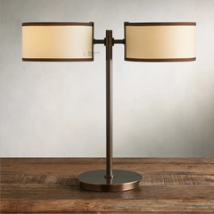 Daphne Linen 2 Light Table Lamp