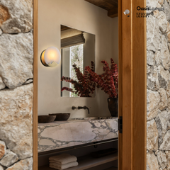 Egwent Alabaster Brass Sconce