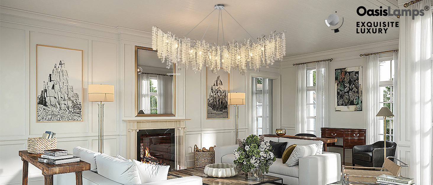 Shiro Noda Crystal Tree Branch Linear Chandelier 72"