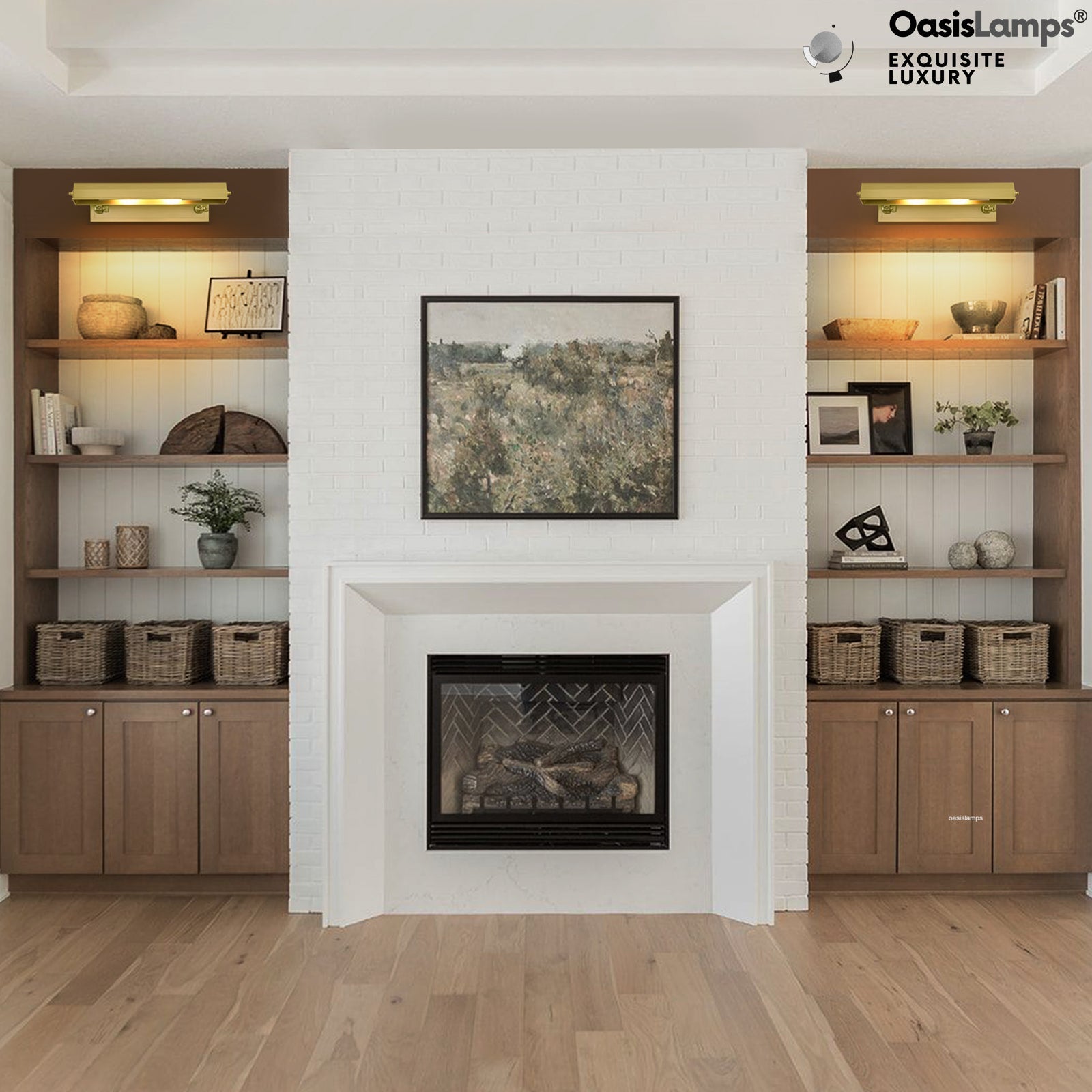 Galleria Glow Picture Light 8" 18"W#Color_Brass,size_18"W