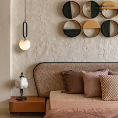 Dadaly Alabaster Small Art Ball Pendant