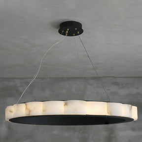 Moden Marble Round Chandelier Black