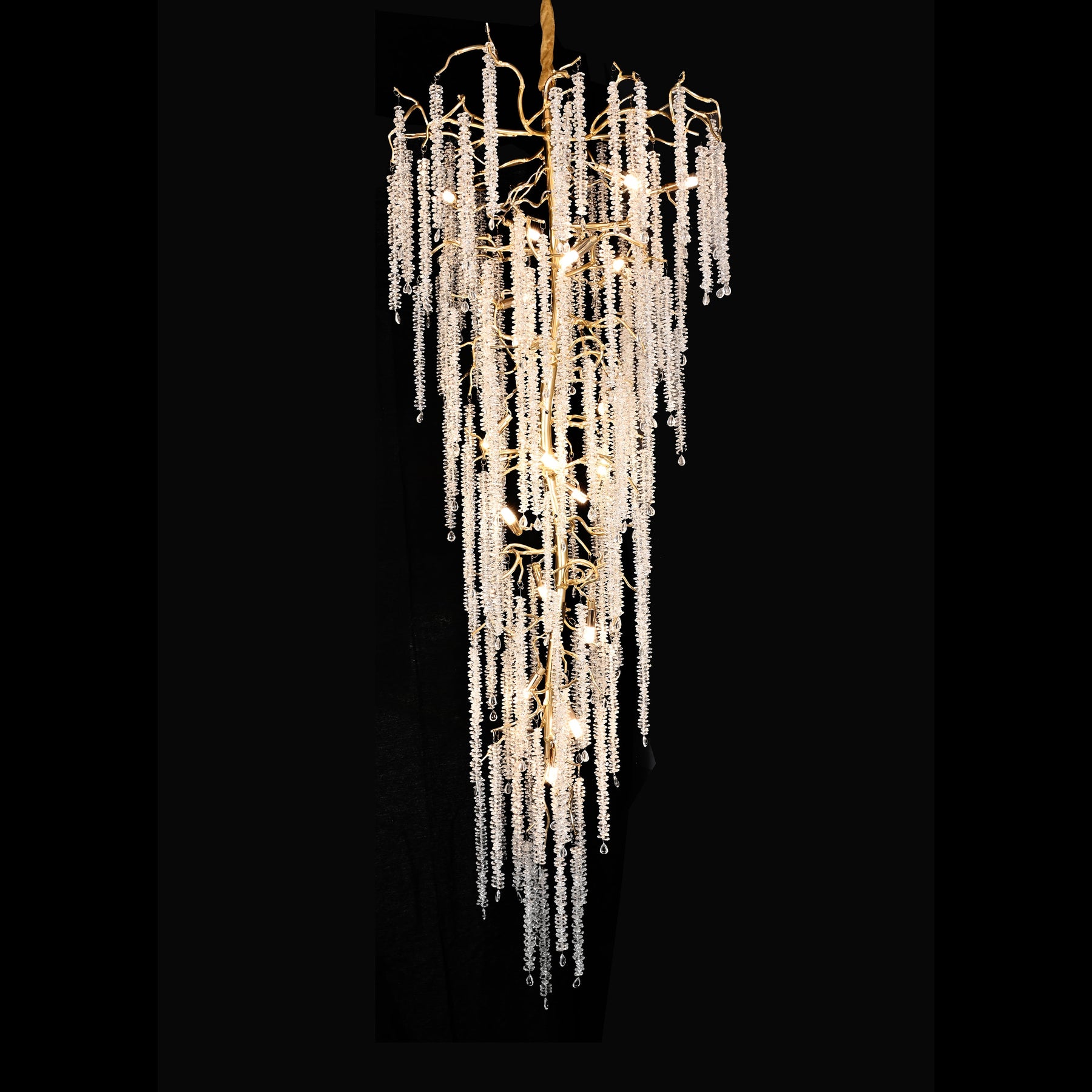 Kathryn Crystal Rainfall Foyer Branch Chandelier