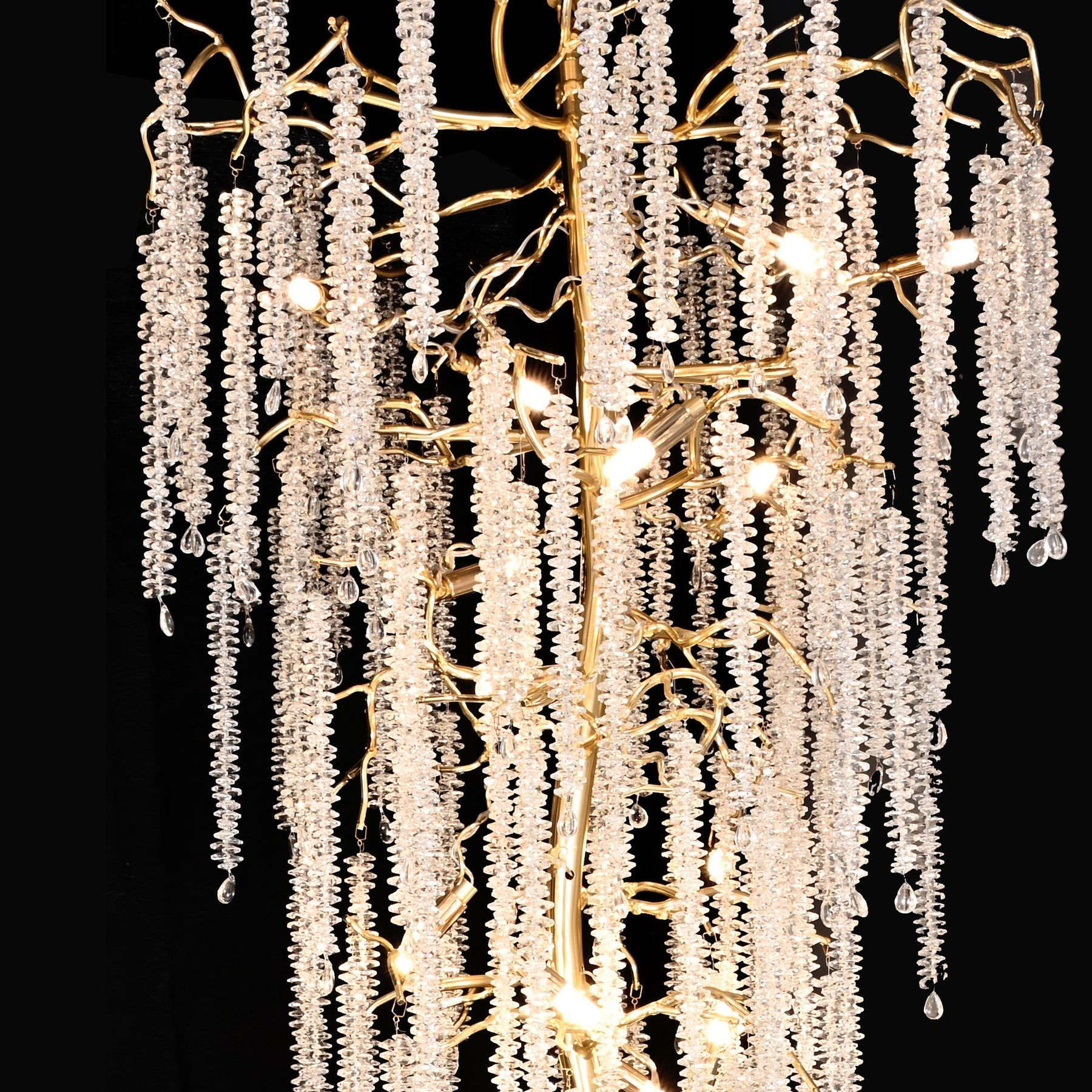 Kathryn Crystal Rainfall Foyer Branch Chandelier