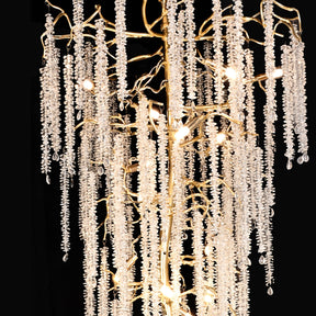 Kathryn Crystal Rainfall Foyer Branch Chandelier