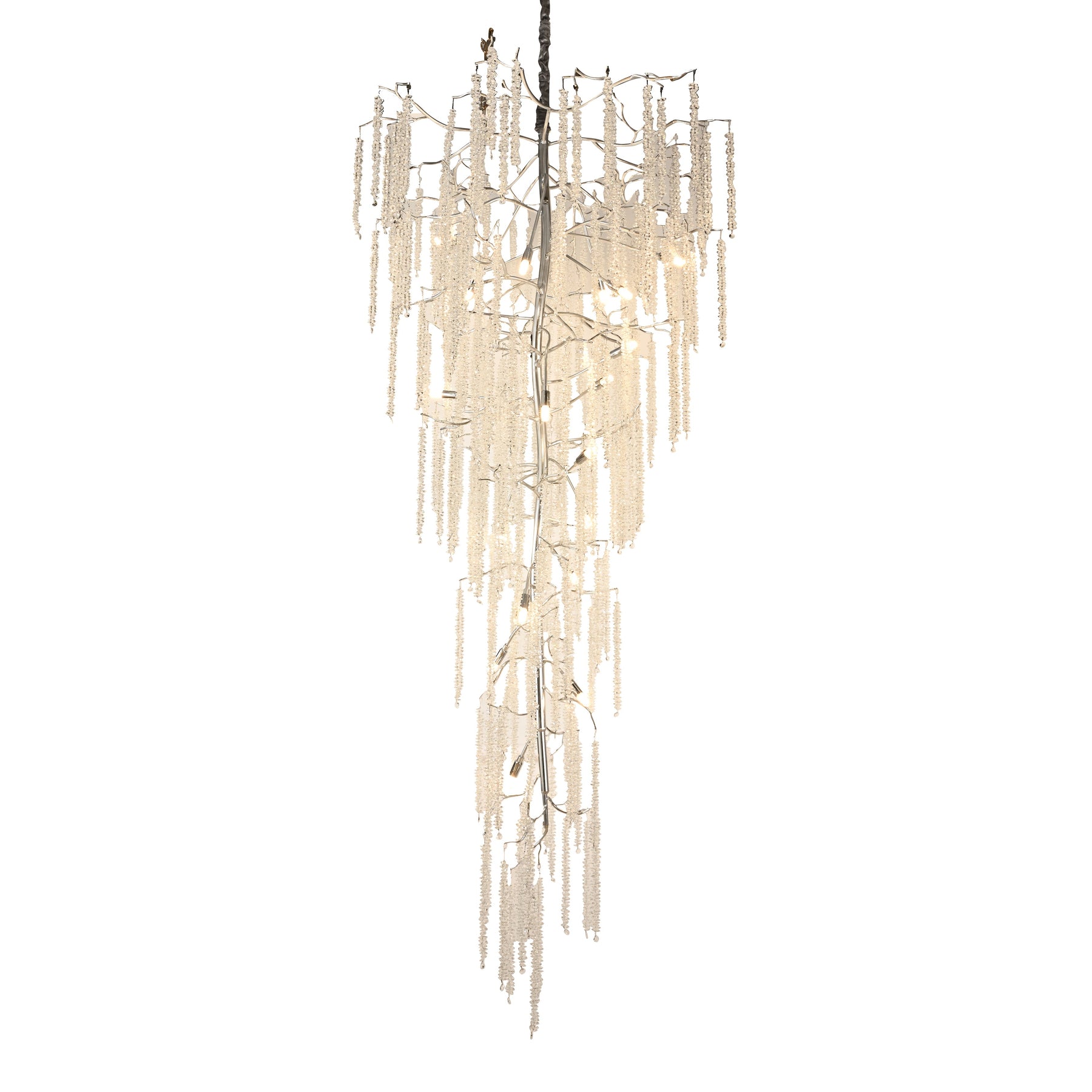 Kathryn Crystal Rainfall Foyer Branch Chandelier