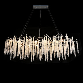 Kathryn Crystal Rainfall Linear Branch Chandelier