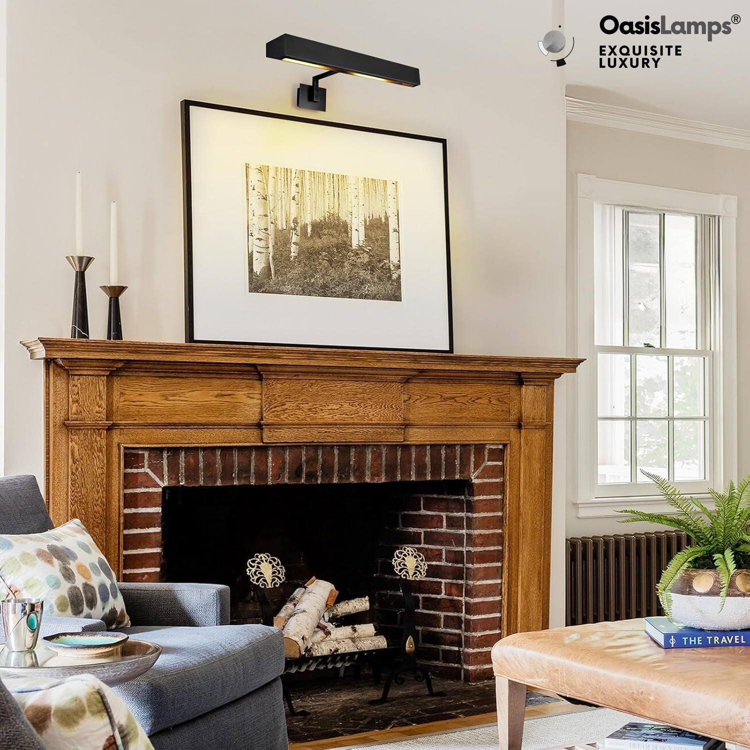 Brushed Radiance Picture Light 24"W#Color_Black,size_24"