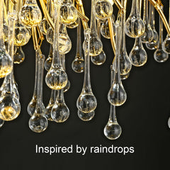 Teardrop Tree Branch Chandelier 23" 47"