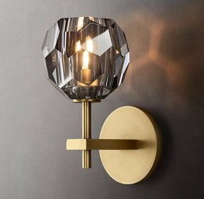 Belle De Crystal Ball Short Wall Sconce