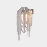 Modern Chain Tassel Wall Sconce 21.6"