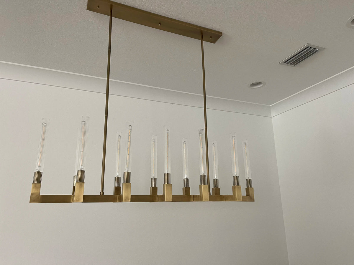 Clean Lines Linear Chandelier 55'' 67''