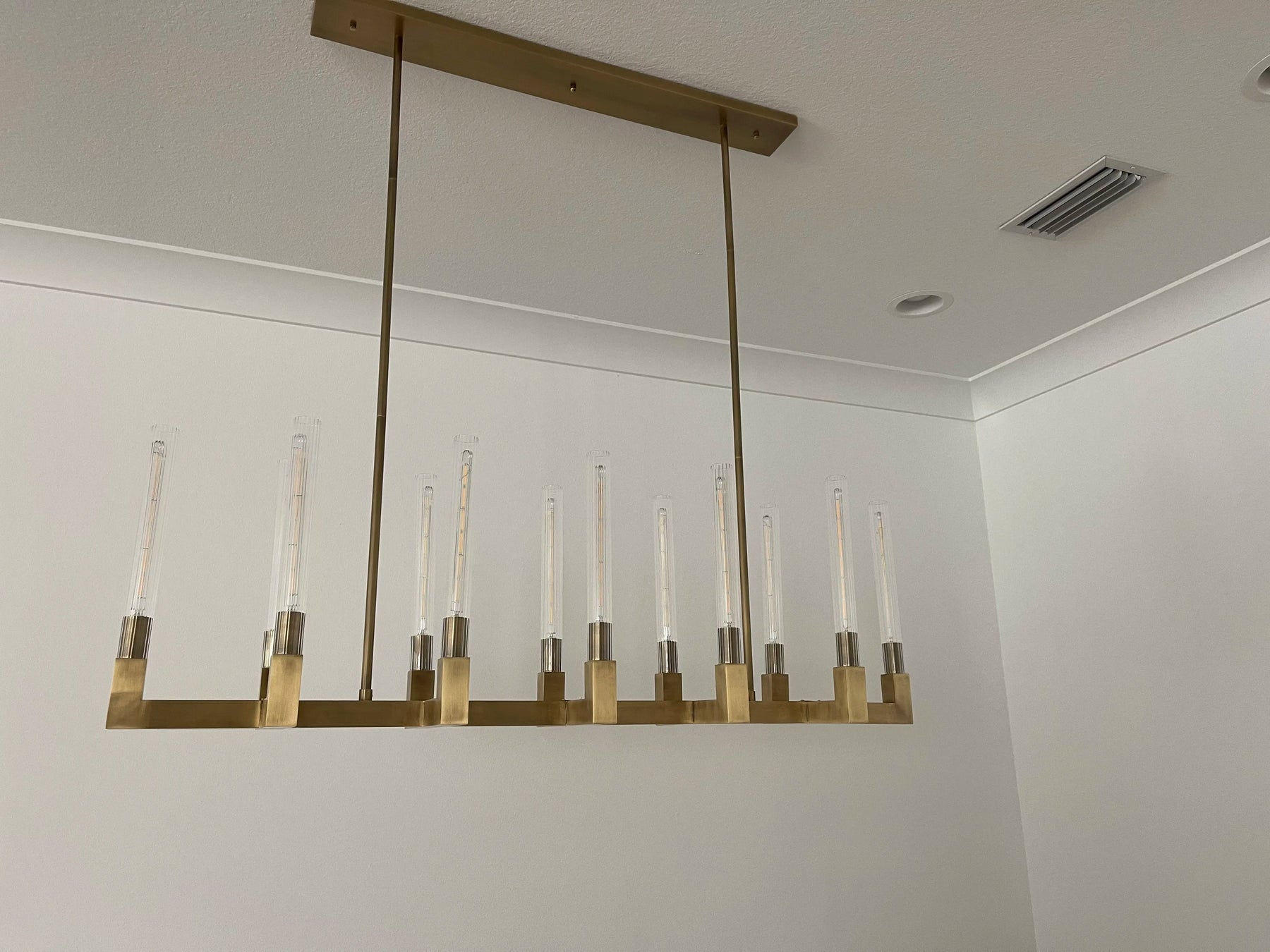 Clean Lines Linear Chandelier 55'' 67''