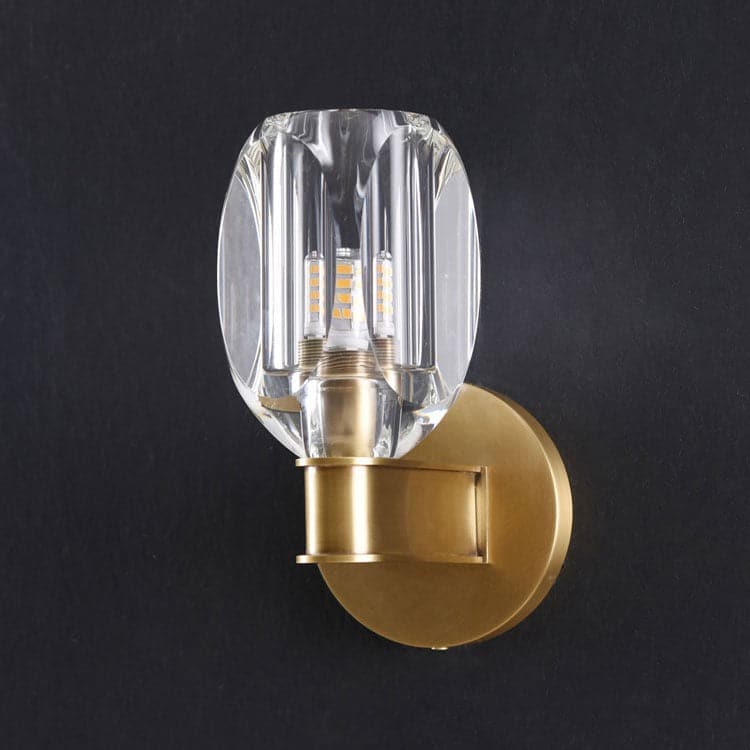 Lydia  Square Crystal Wall Sconce