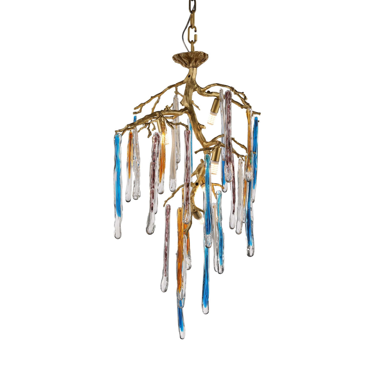 Ivy Branch Glass Chandelier