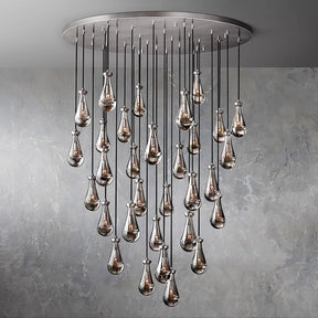 Customize-Raindrop Round Chandelier D 72"