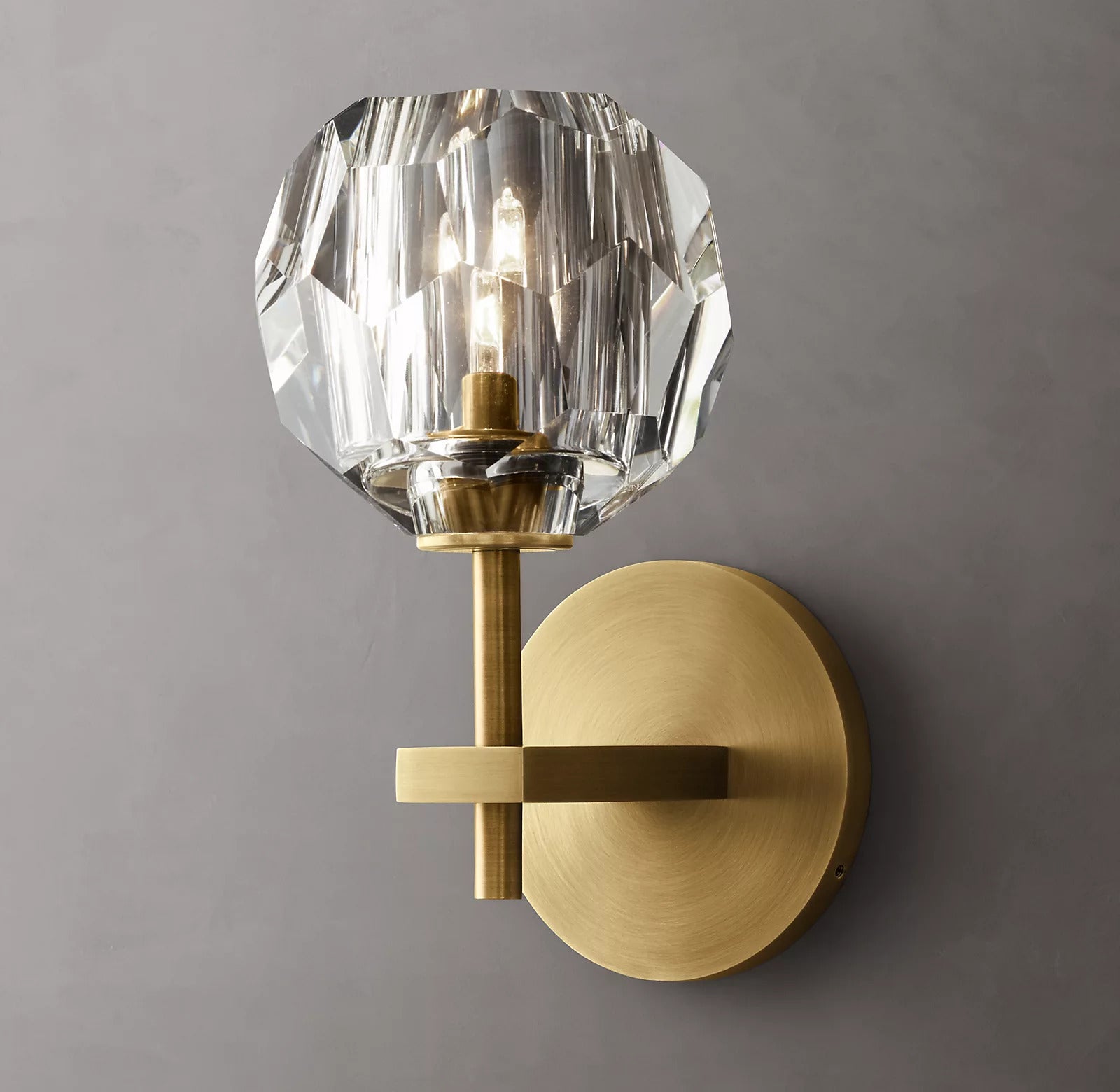 Belle De Crystal Ball Short Wall Sconce