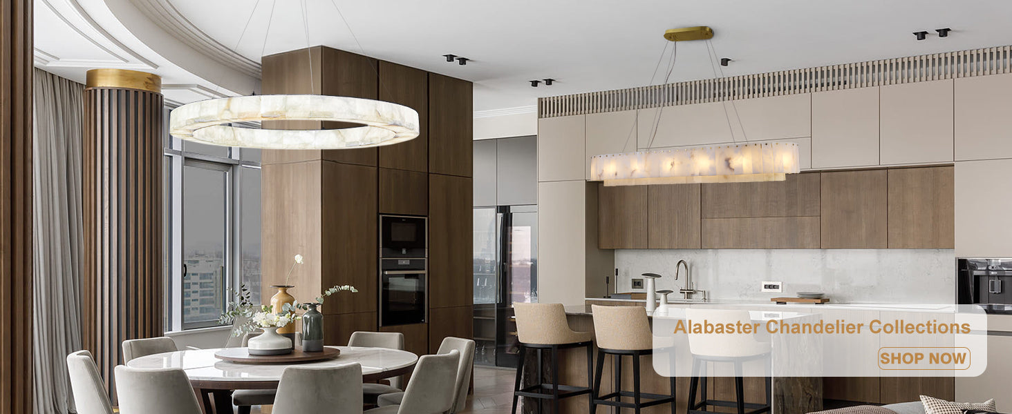 Soluna Alabaster Halo Chandelier 30"DSoluna Alabaster Halo Chandelier 30"D#size_30"-round,color_white