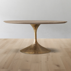 Aero Wood Round Dining Table