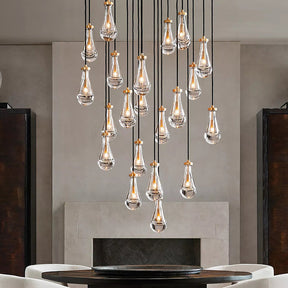 Customize-Raindrop Round Chandelier D 72"