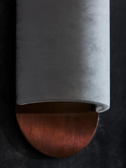 Alabaster Curved and Elongated Wall Sconces 14''H