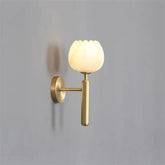 Dina Alabaster Globe Wall Sconce For Bedroom