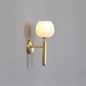 Dina Alabaster Globe Wall Sconce For Bedroom