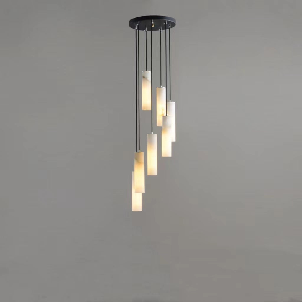 Mont Alabaster Modern Art Round Chandelier