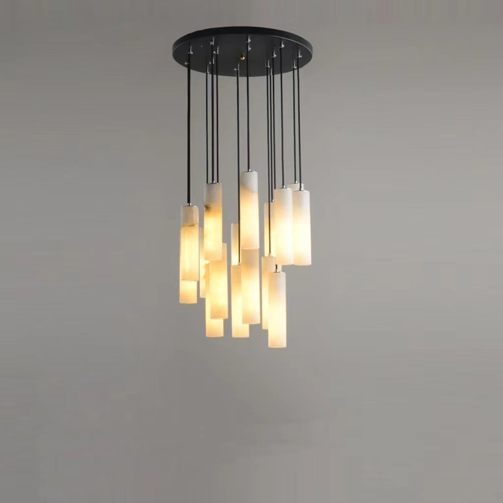 Mont Alabaster Modern Art Round Chandelier