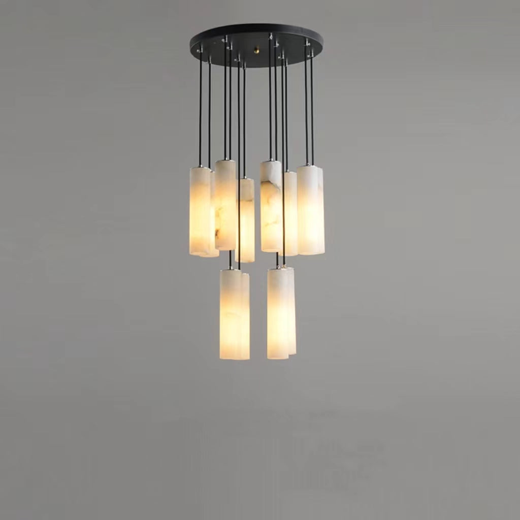 Mont Alabaster Modern Art Round Chandelier