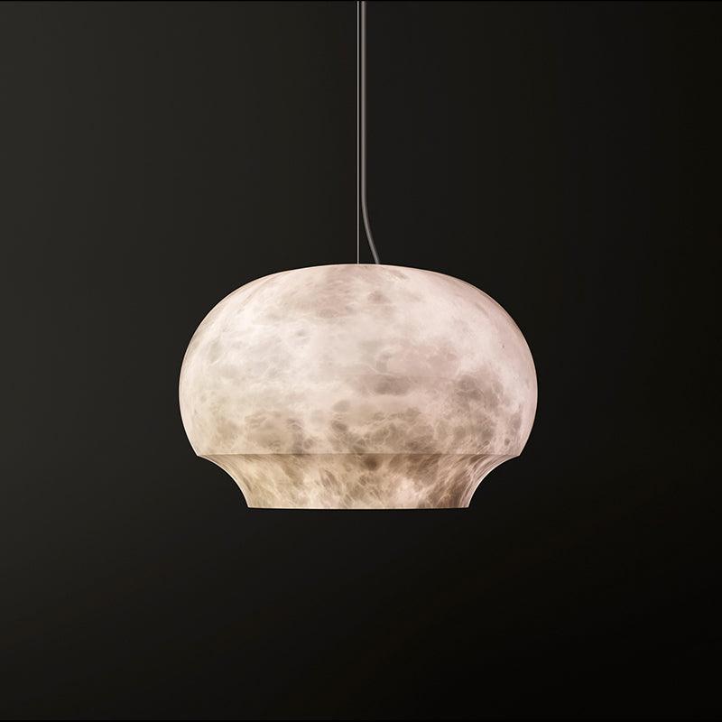 Dadaly Alabaster Bowl-Shaped Pendant for Dining Room