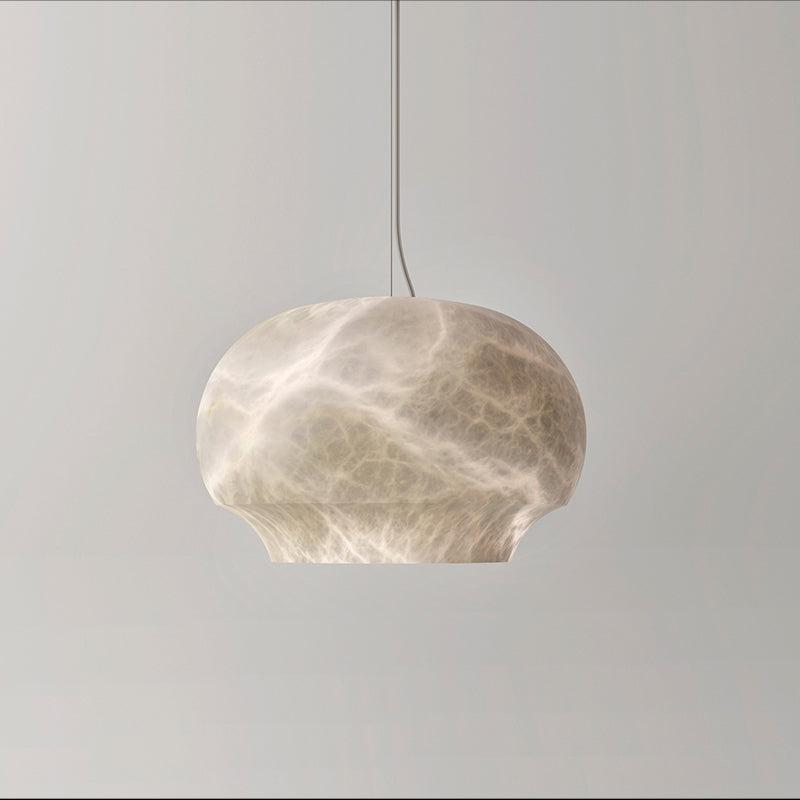Dadaly Alabaster Bowl-Shaped Pendant for Dining Room