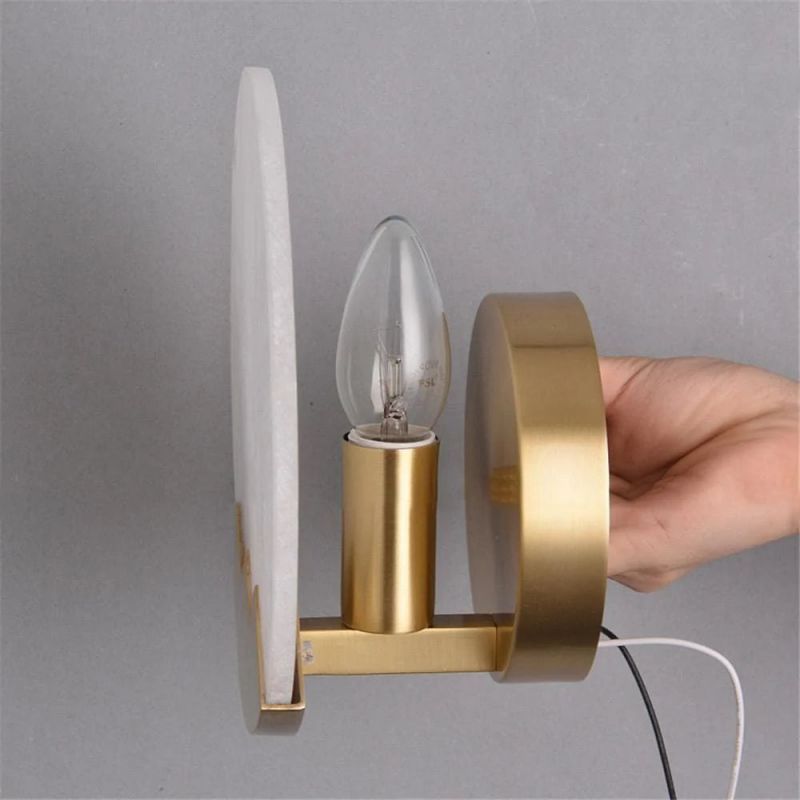 Egwent Alabaster Brass Sconce