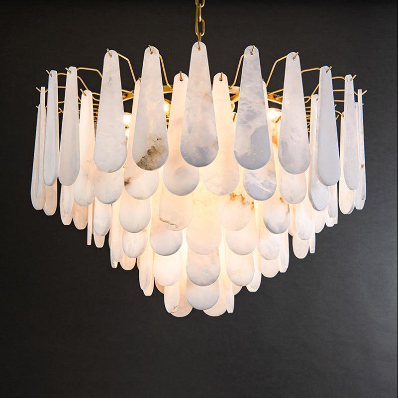 Alabaster Foyer Modern Chandelier