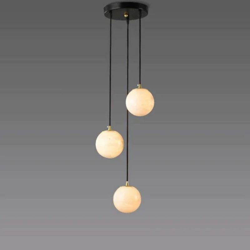 Nami Alabaster Global Wavy Chandelier