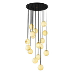 Nami Alabaster Global Wavy Chandelier