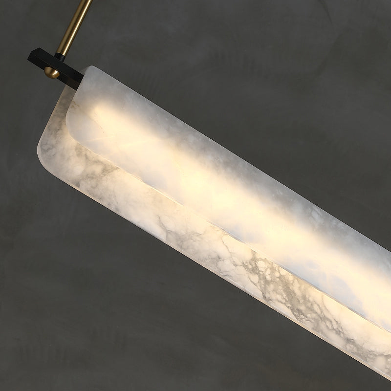 Magnificence Alabaster Linear Art Chandelier Light