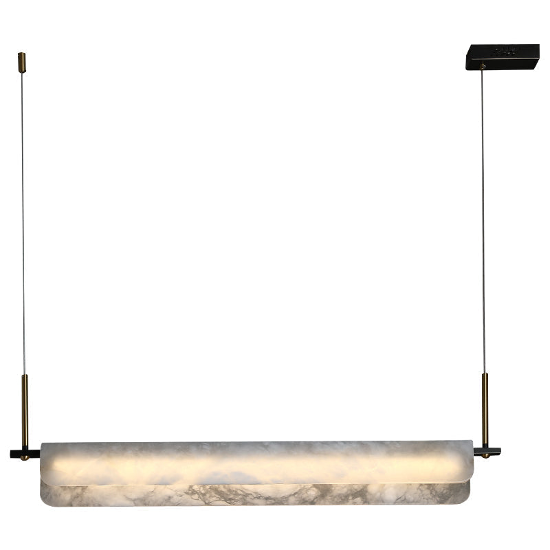 Magnificence Alabaster Linear Art Chandelier Light