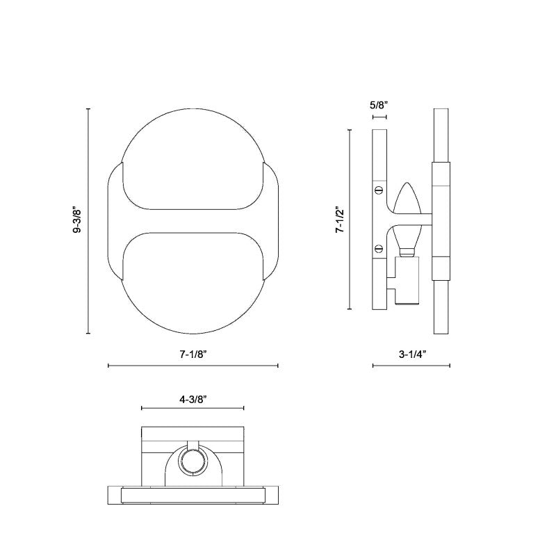 Odin Alabaster Small Wall Sconce 9"H