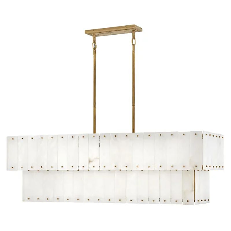 Rancho Alabaster 2-Tier Linear Chandelier